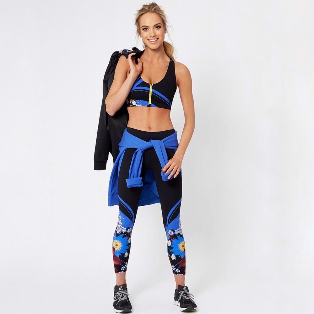 Sweaty Betty Limited Edition Tokyo Bloom Print Power Leggings Set, size XS